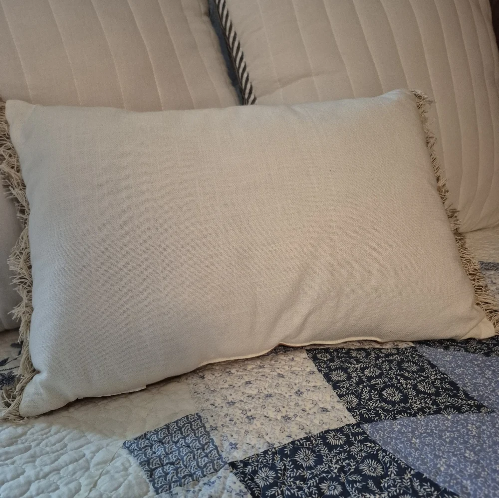 New Embroidered Pumkin Decortive Rectangle Throw Pillow